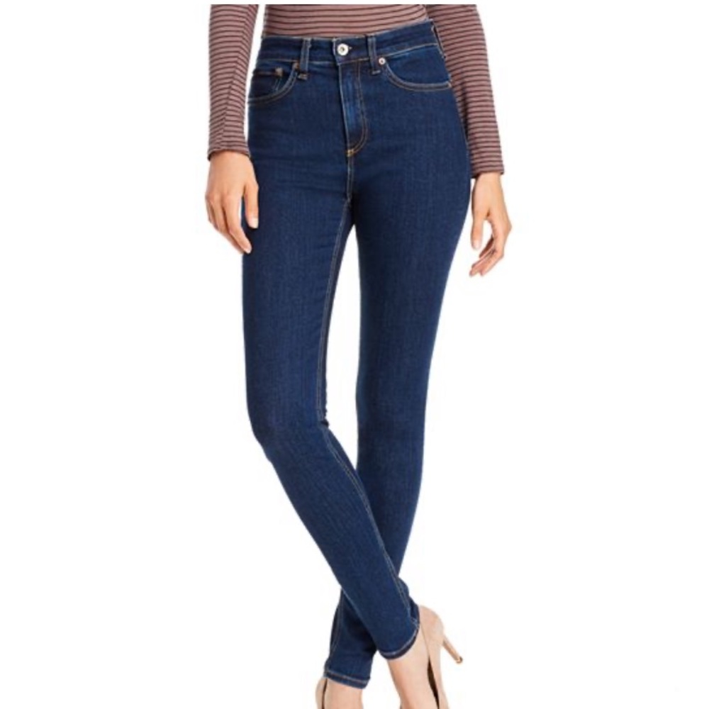 Rag & Bone Nina High Rise in Marine Blue